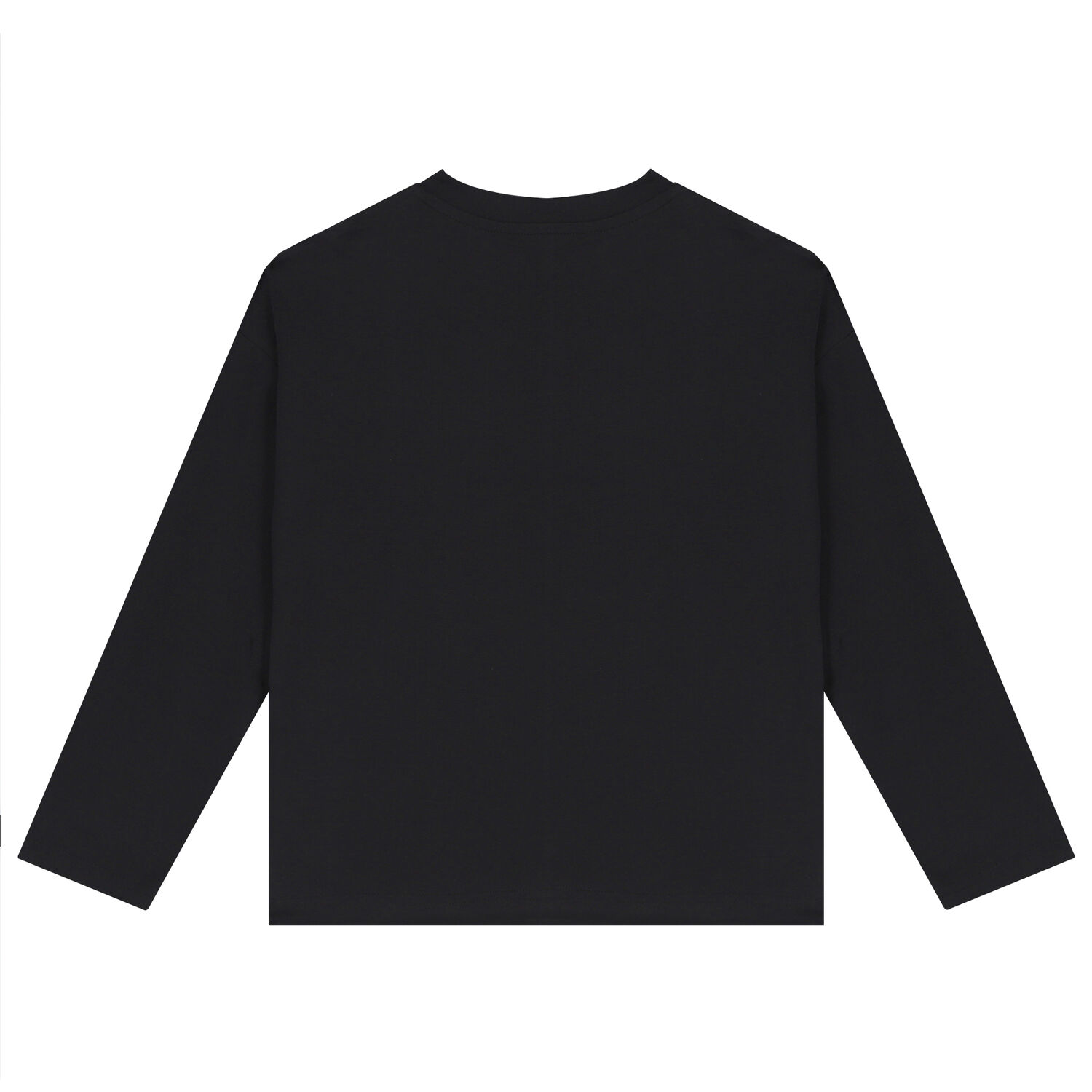 Boys Black Long Sleeve Top, 1, hi-res