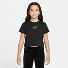 Girls Black Logo T-Shirt, 1, hi-res