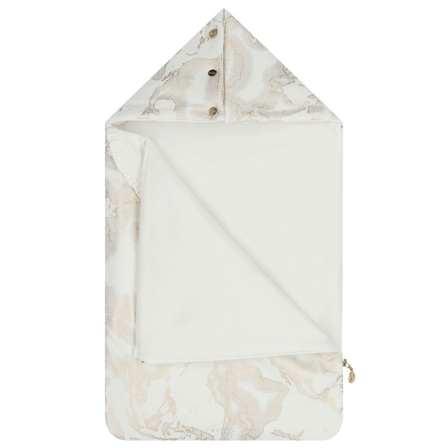 عش خريطة جغرافية أبيض وذهبي للفتيات الصغيرات, 1, hi-res