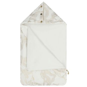 عش خريطة جغرافية أبيض وذهبي للفتيات الصغيرات