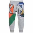 Boys Grey Logo Joggers, 1, hi-res