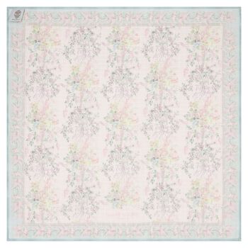 Baby Girls Pink & Blue Marie Antoinette Swaddle Carré Blanket