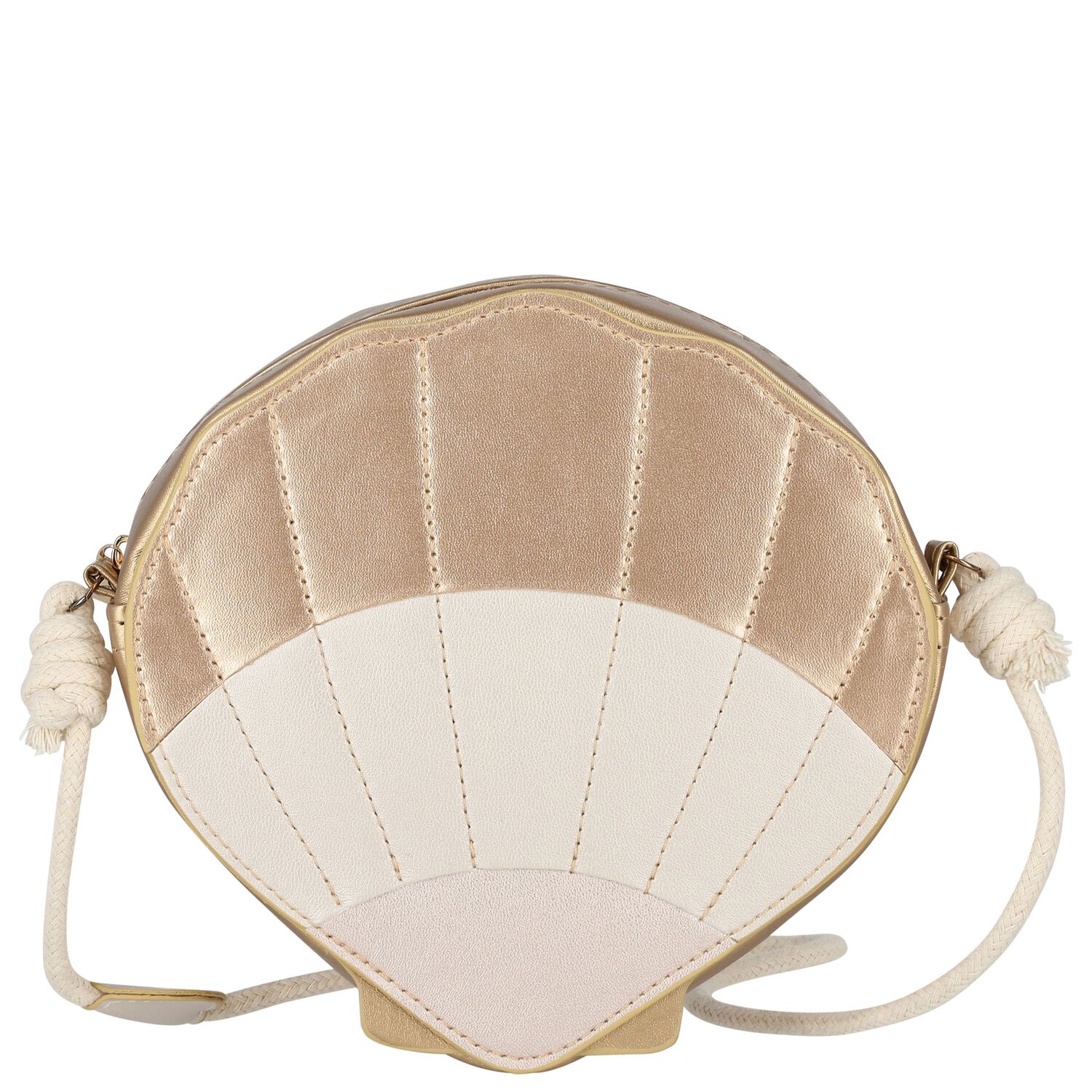 Girls Gold Shell Bag, 1, hi-res image number null