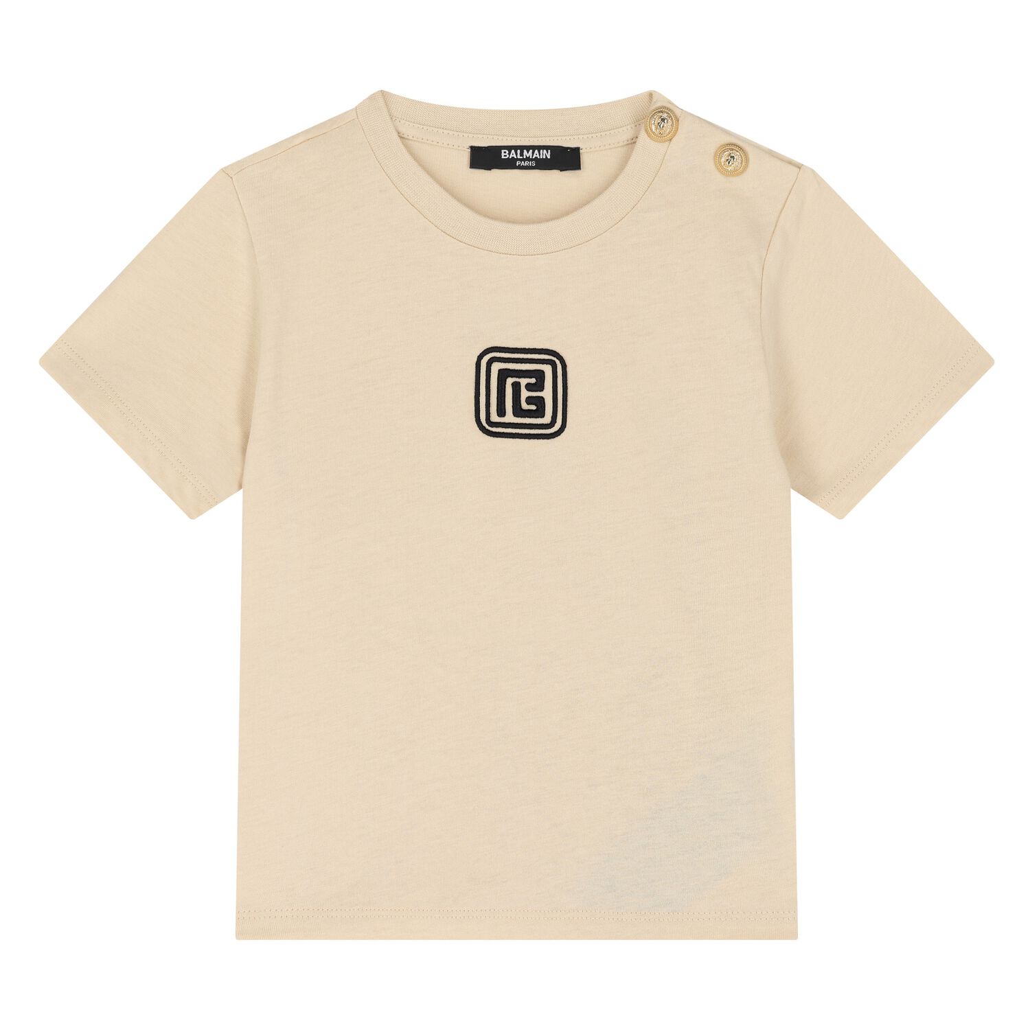 Younger Beige Logo T-Shirt, 1, hi-res