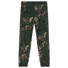 Black & Green Camouflage Logo Joggers, 1, hi-res