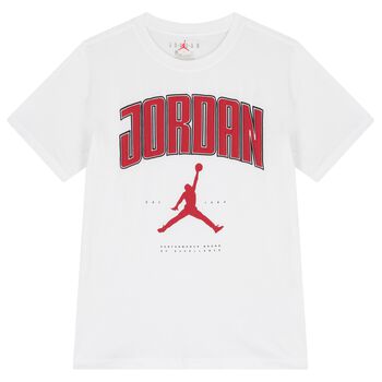 Boys White Jordan T-Shirt 