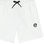 Boys White Logo Shorts, 1, hi-res