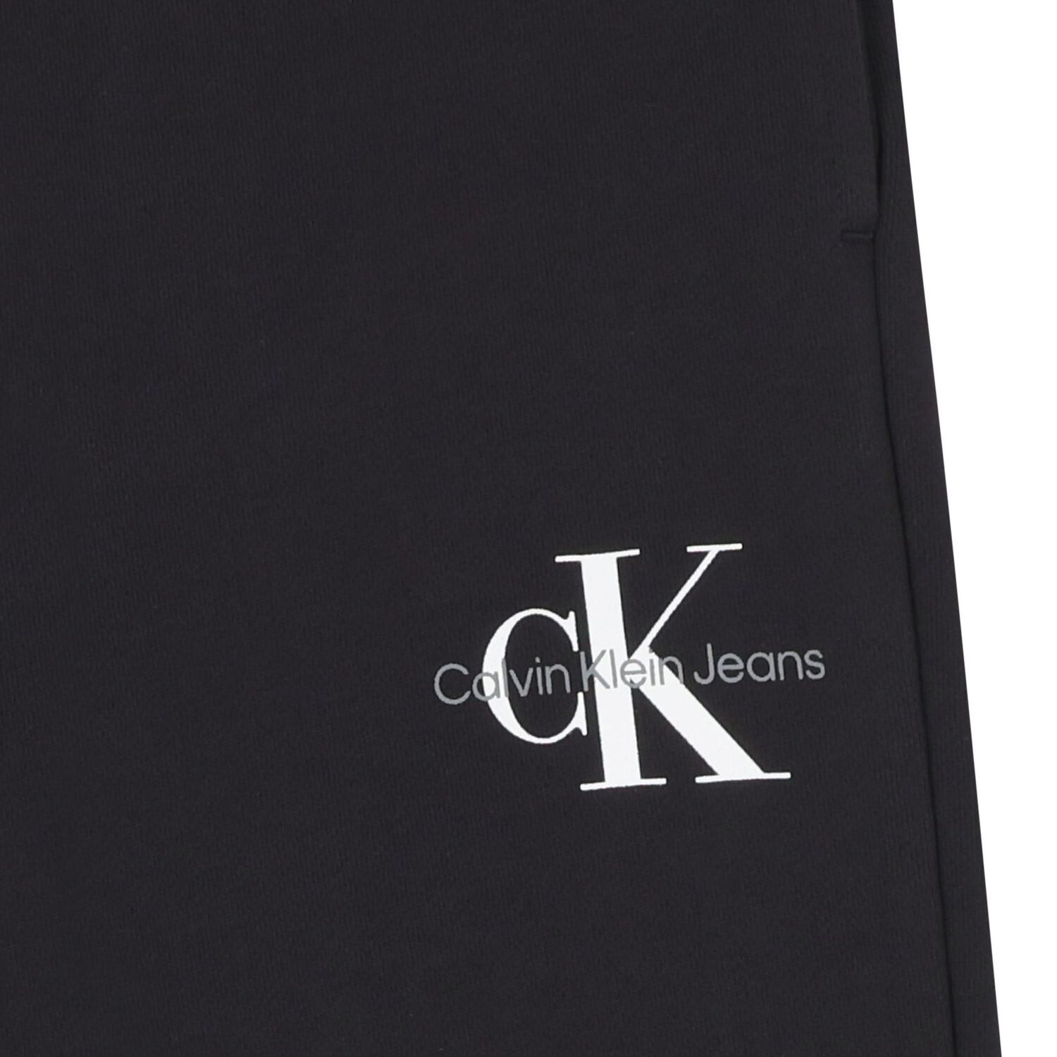 بنطال رياضي أسود بشعار للأولاد, 3, hi-res