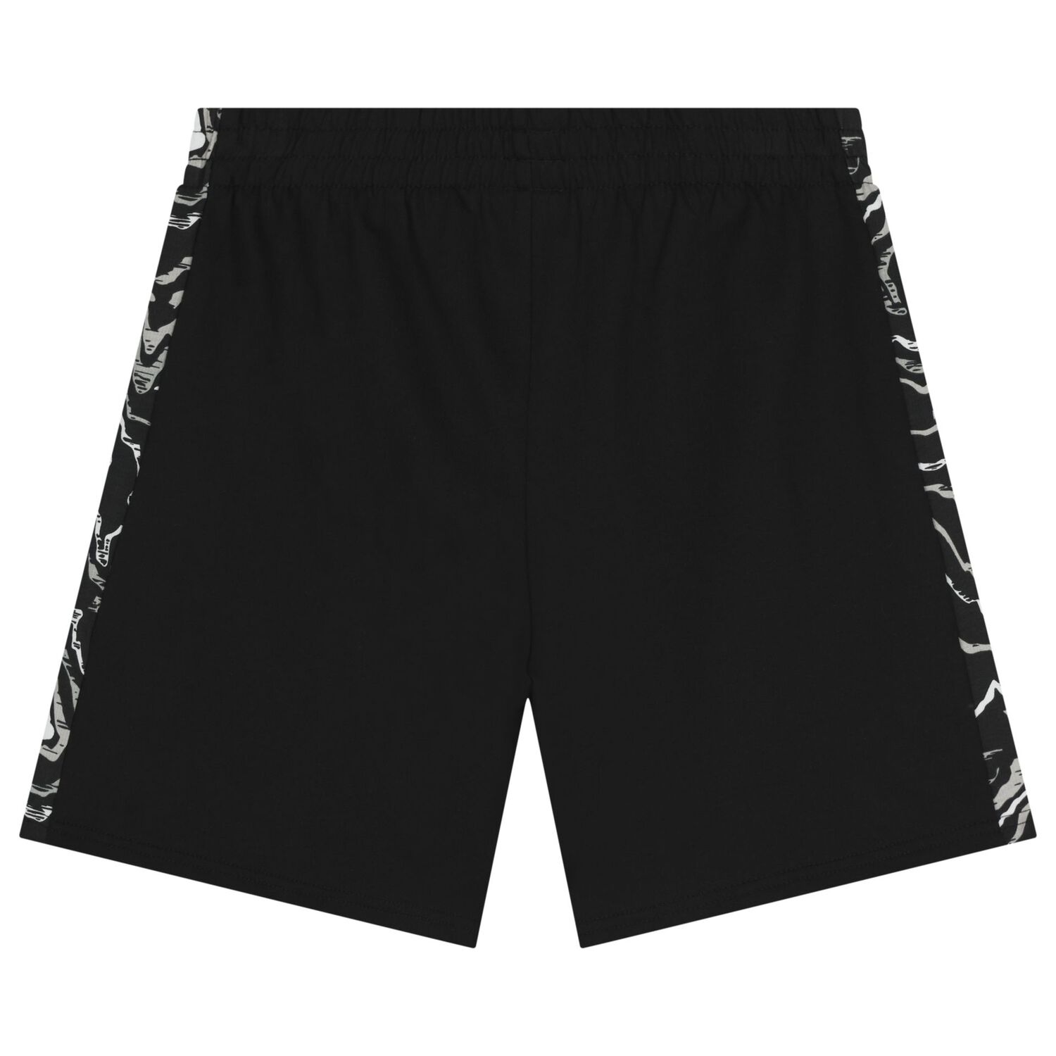 Boys Black Logo Shorts, 2, hi-res