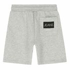 Boys Grey Logo Shorts, 2, hi-res