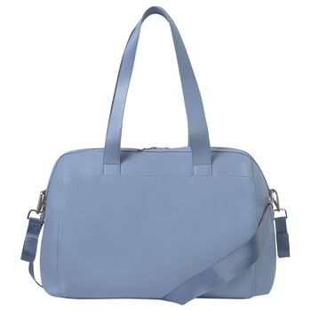 Blue Faux Leather Changing Bag