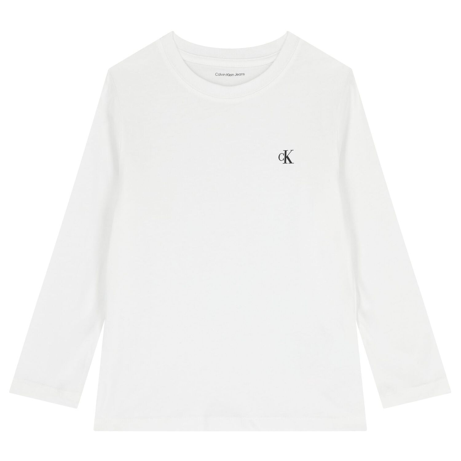 بلوزة بأكمام طويلة بشعار أبيض وأسود للأولاد (عبوة من قطعتين), 1, hi-res