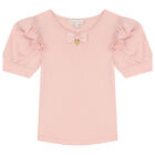 توب بكشكشة باللون الوردي للبنات, 1, hi-res