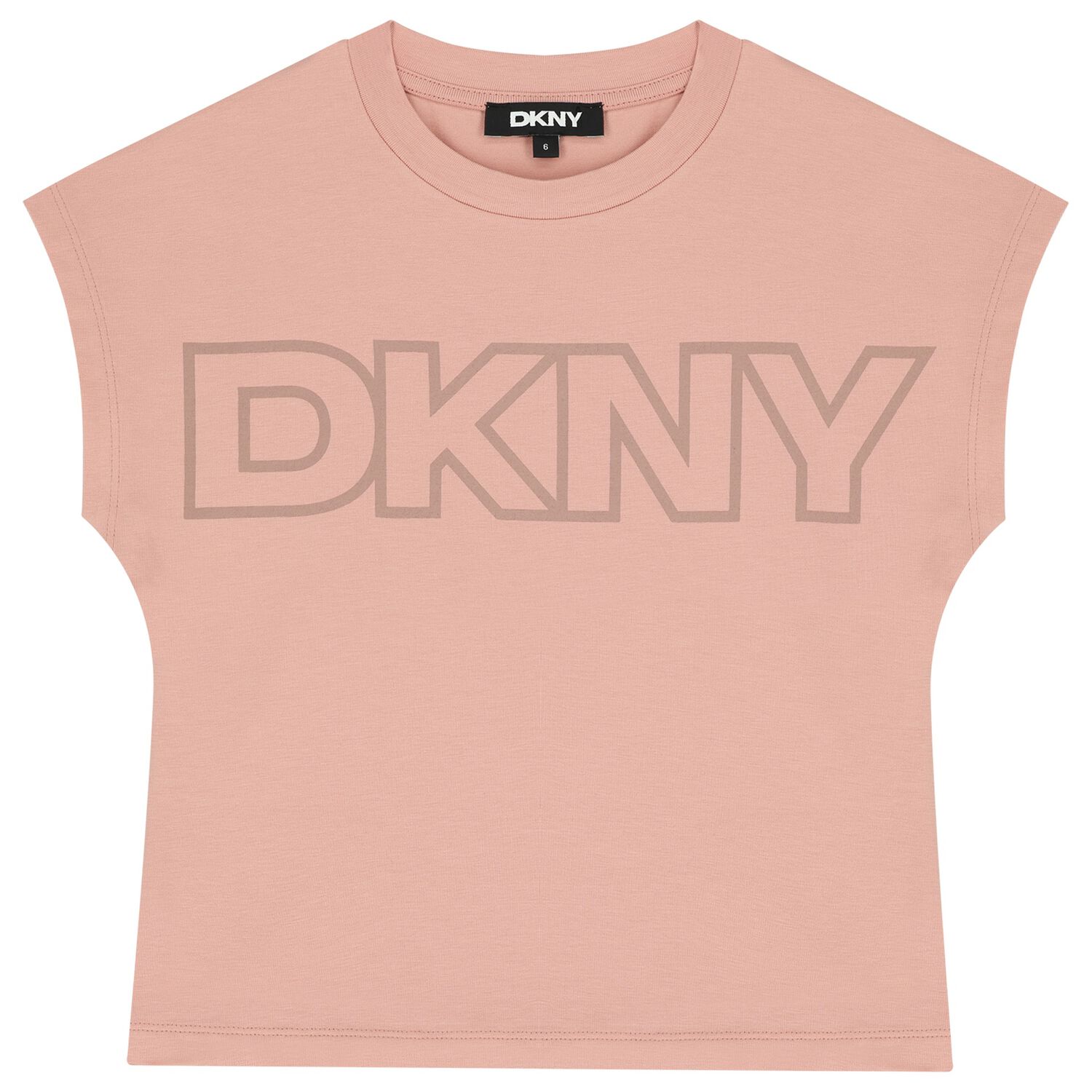 تيشيرت بنات بالشعار باللون الوردى , 2, hi-res