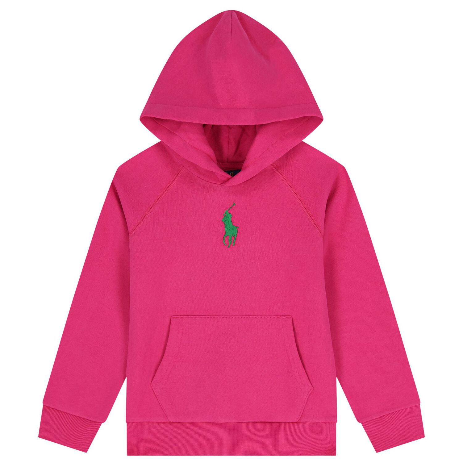 Girls Pink Logo Hooded Top, 1, hi-res