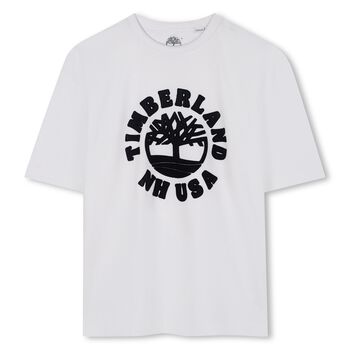 Boys White Logo T-Shirt