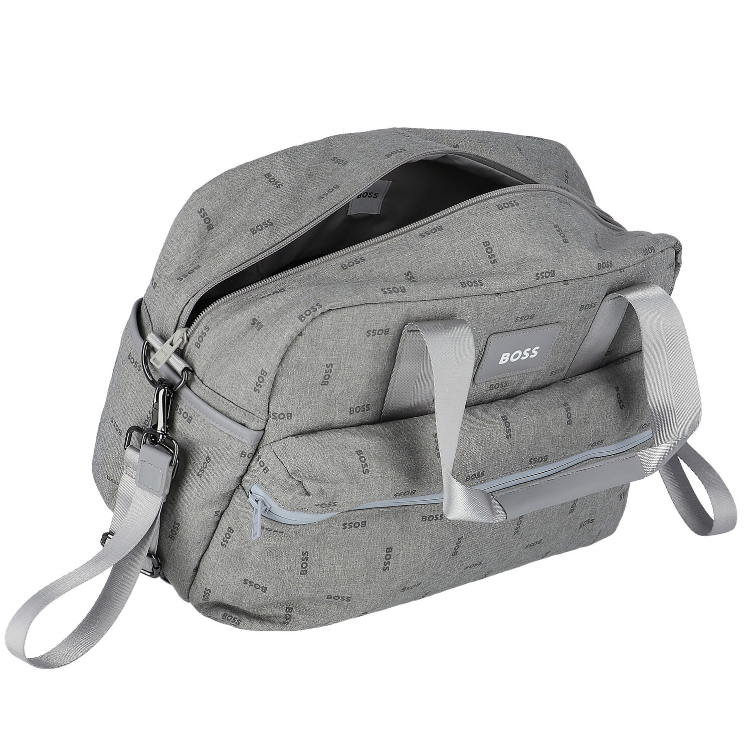 Grey Logo Baby Changing Bag, 1, hi-res