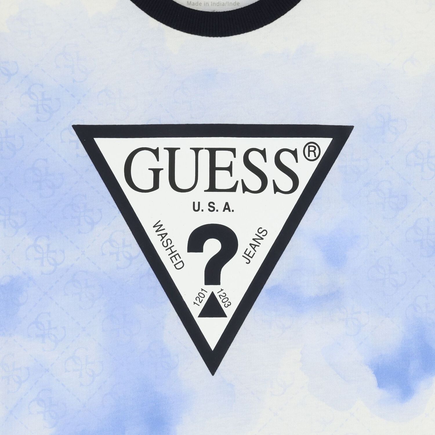 Boys Blue & White Logo T-Shirt, 4, hi-res