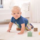 Baby Boys Blue Shorts Set, 2, hi-res