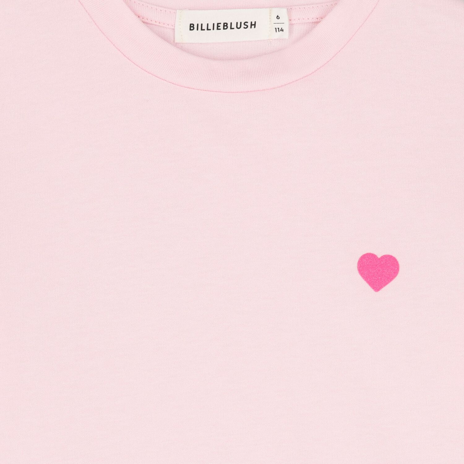 Girls Pink Heart Long Sleeve Top, 1, hi-res