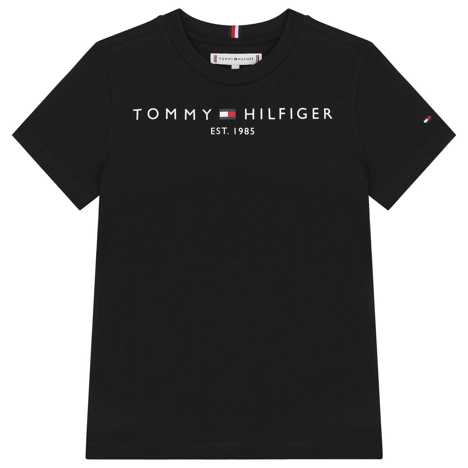 Boys Black Logo T-Shirt, 1, hi-res