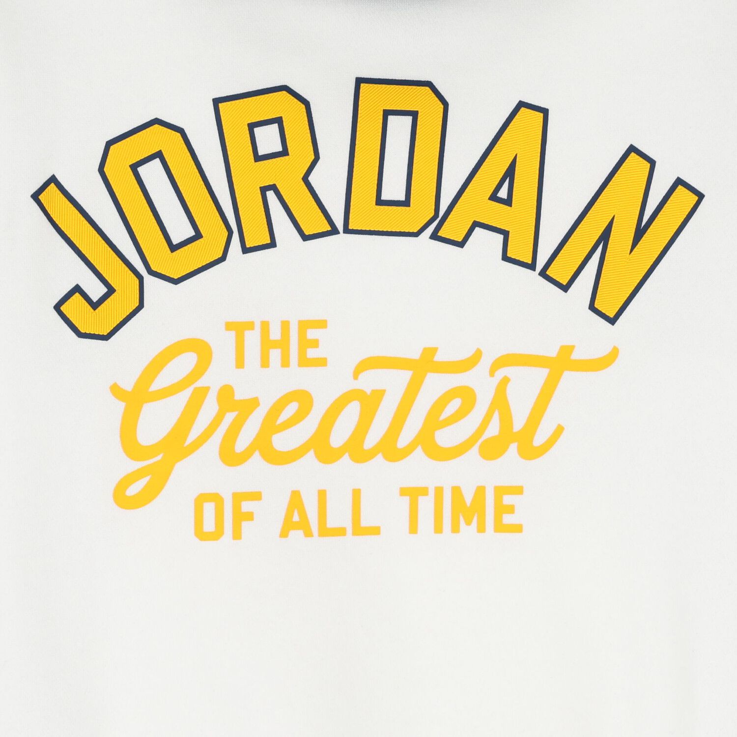 Boys White & Navy Blue Jordan Hooded Top, 2, hi-res