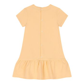 Younger Girls Orange Bag Dress