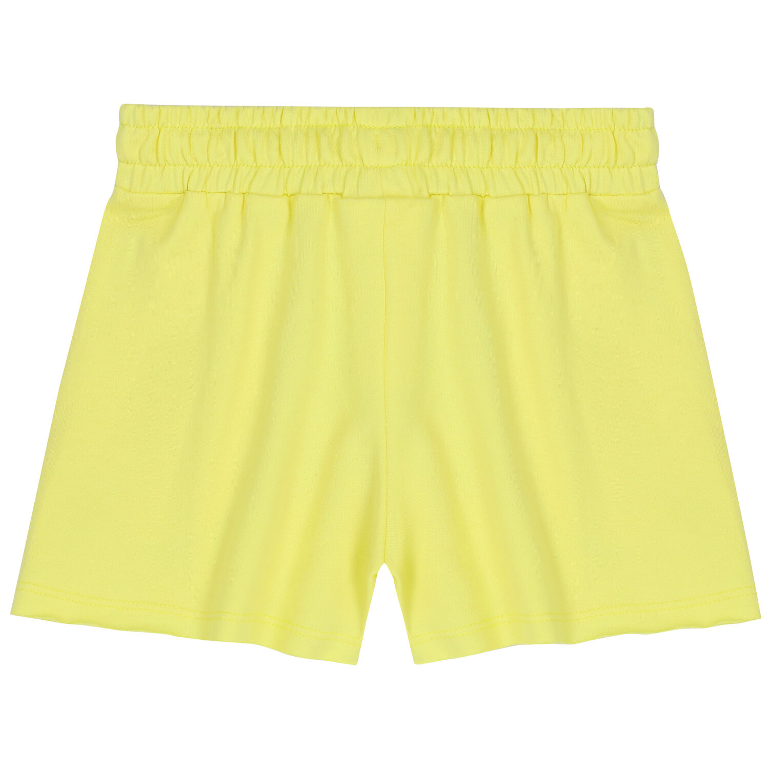 Girls Yellow Jersey Shorts, 1, hi-res