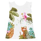 فستان بنات بطبعة باللون الأبيض, 2, hi-res