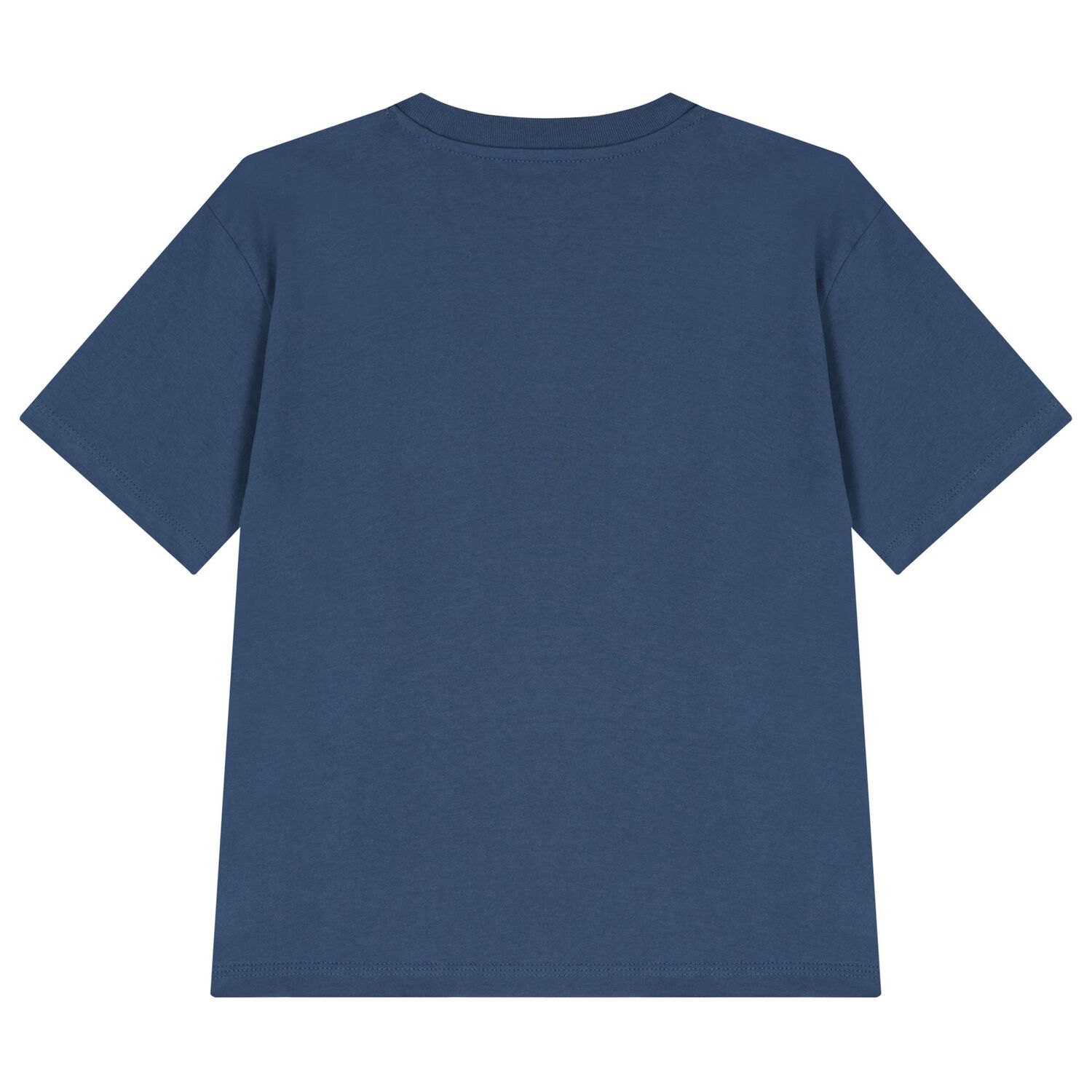 Boys Blue Logo Print Cotton T-Shirt, 1, hi-res image number null
