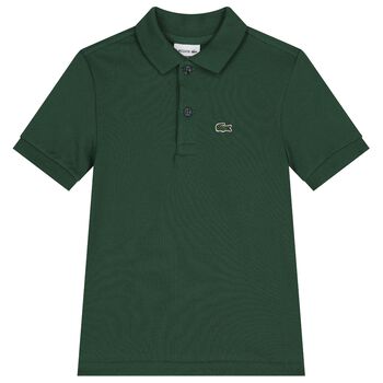 Boys Green Logo Polo Shirt