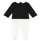 White & Black Logo Babygrow Gift Set, 3, hi-res