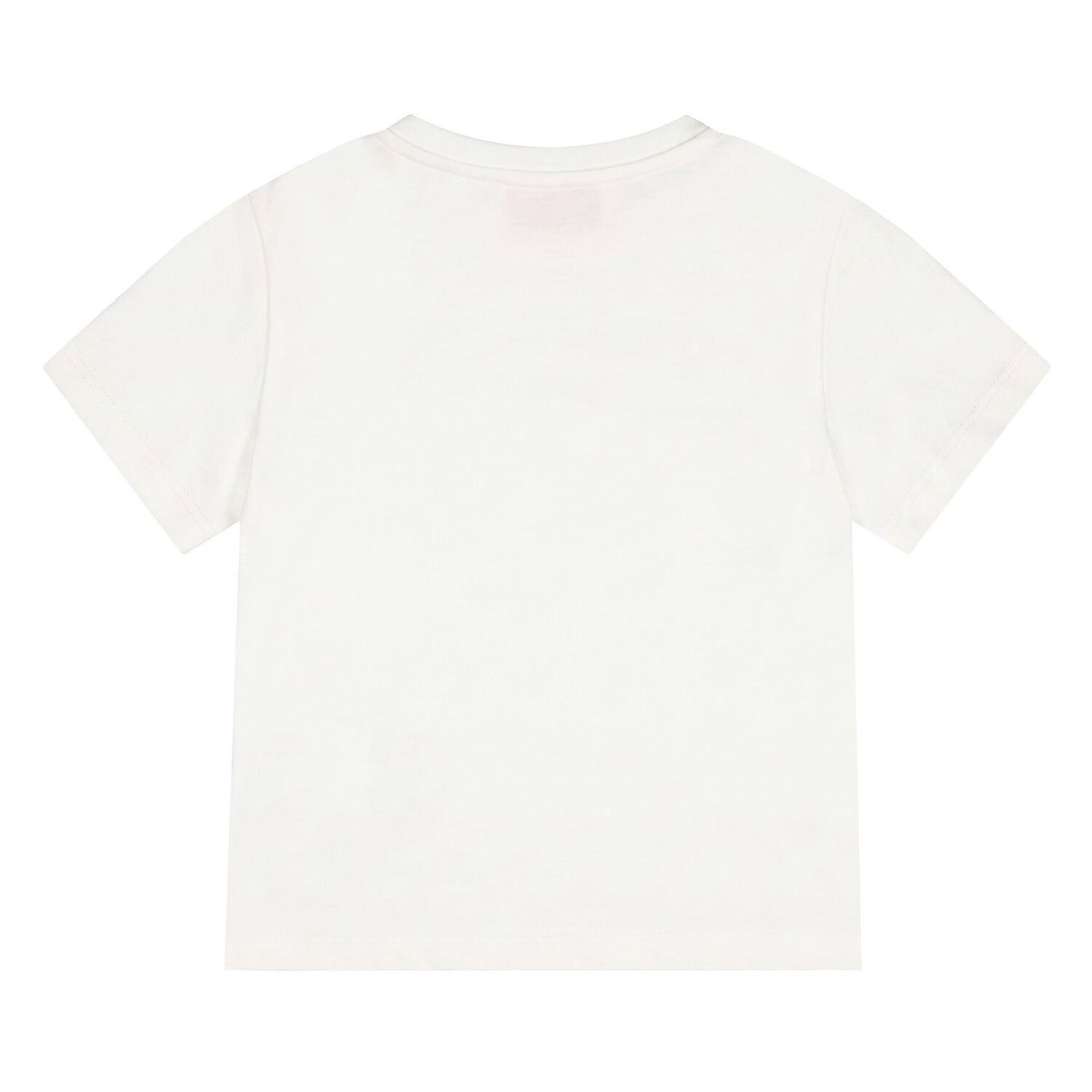 Younger Girls White Logo T-Shirt, 1, hi-res