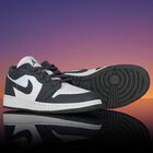 Grey & White Air Jordan 1 Low Trainers, 8, hi-res