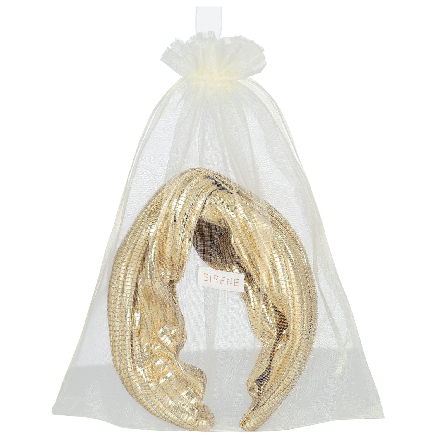 Girls Metallic Gold Headband, 1, hi-res image number null