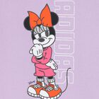 طقم ليجينز للبنات بالشعار بطبعه ديزنى باللون الارجوانى, 1, hi-res