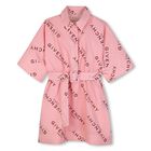 Girls Pink Logo Dress, 1, hi-res