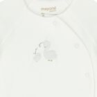 طقم أفرول قطعتين باللون العاجي والرمادي , 1, hi-res