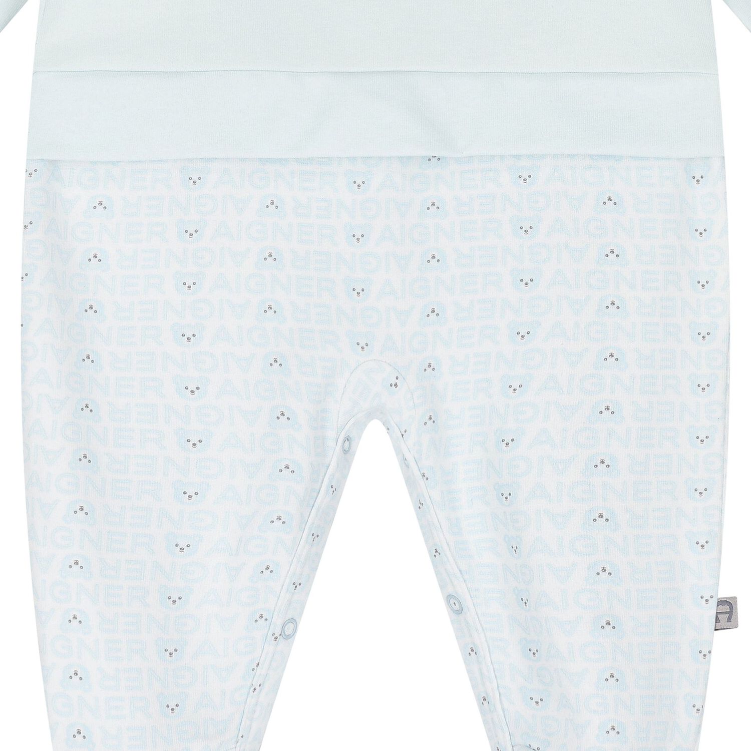 Baby Boys Blue Teddy Bear Babygrow, 2, hi-res