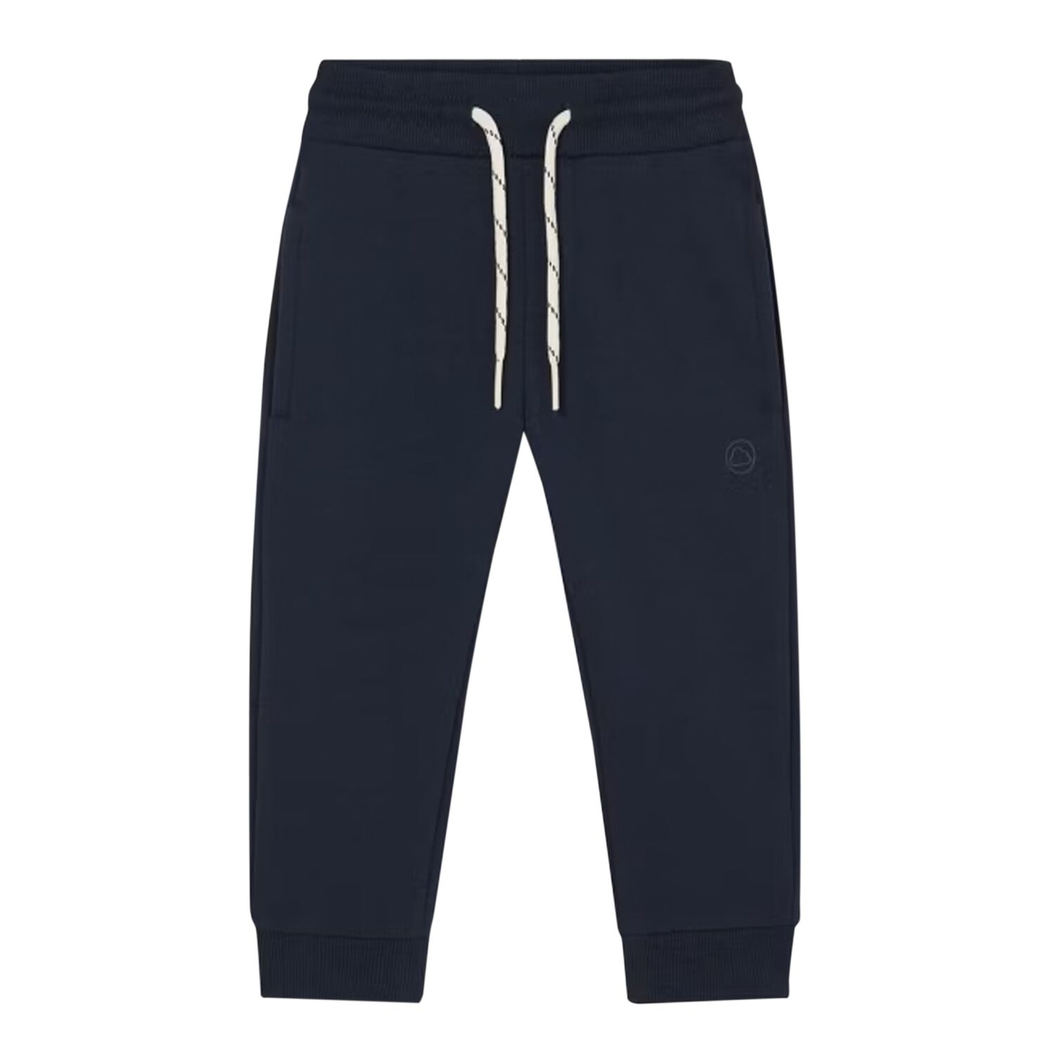 Younger Boys Navy Blue Logo Joggers, 1, hi-res image number null