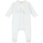 White Rabbit & Logo Babygrow, 1, hi-res