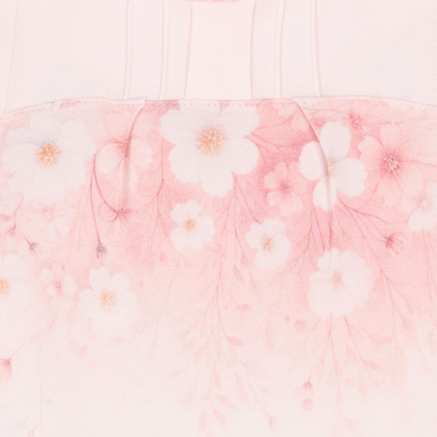 Baby Girls Pink Floral Romper, 1, hi-res