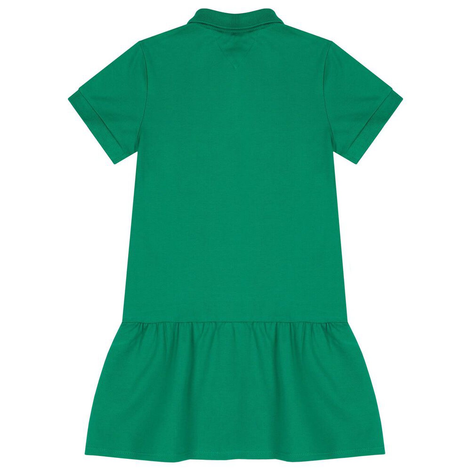 Girls Green Logo Polo Dress, 1, hi-res