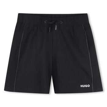 Boys Black Logo Shorts