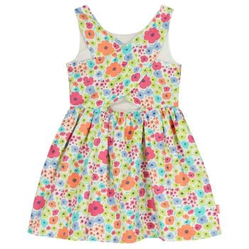 Girls Multi-Coloured Satin Dress