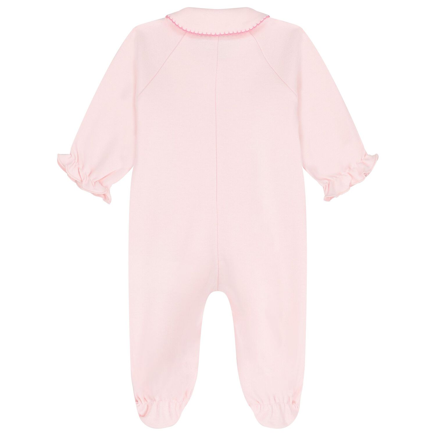 Baby Girls Ivory & Pink Floral Bow Babygrow Gift Set, 1, hi-res