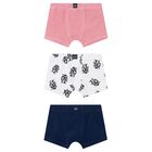 Boys Red, White & Navy Blue Boxer Shorts ( 3-Pack ), 1, hi-res