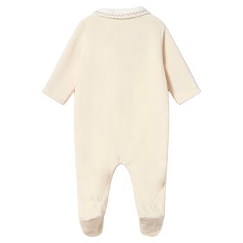 Ivory Embroidered Babygrow