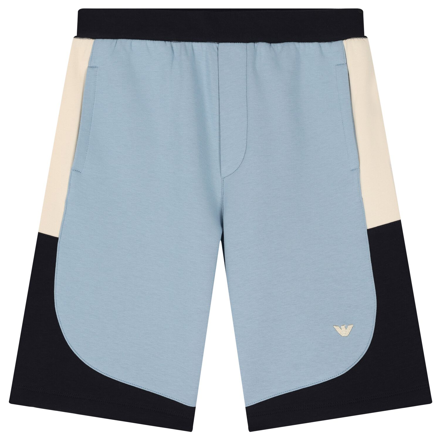 Boys Beige, Blue & Navy Blue Shorts, 2, hi-res