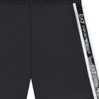 Boys Black Logo Swim Shorts, 1, hi-res